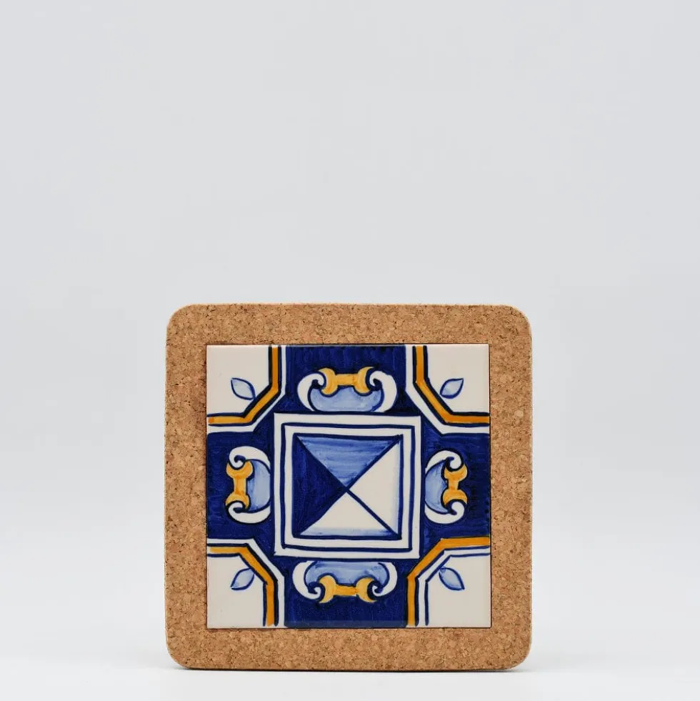Dessous de plat en liège et céramique "Azulejos" 10 motifs - 20cm