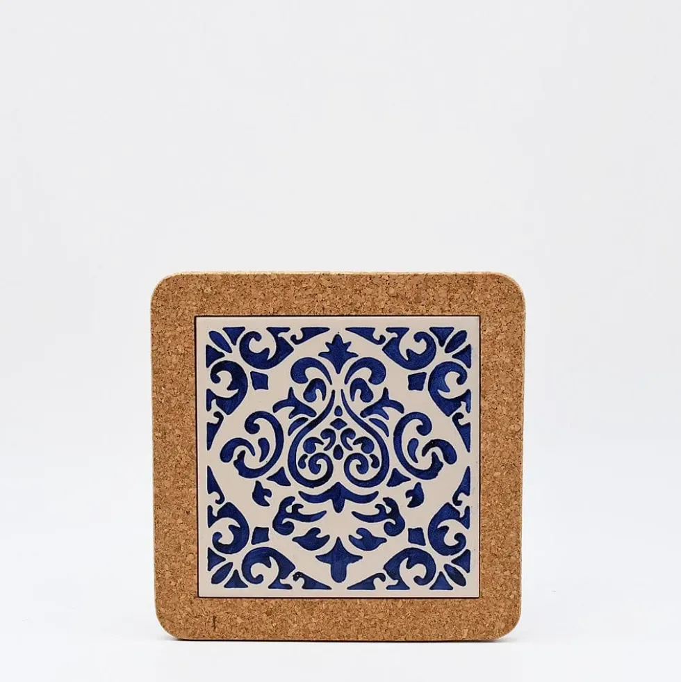Dessous de plat en liège et céramique "Azulejos" 10 motifs - 20cm