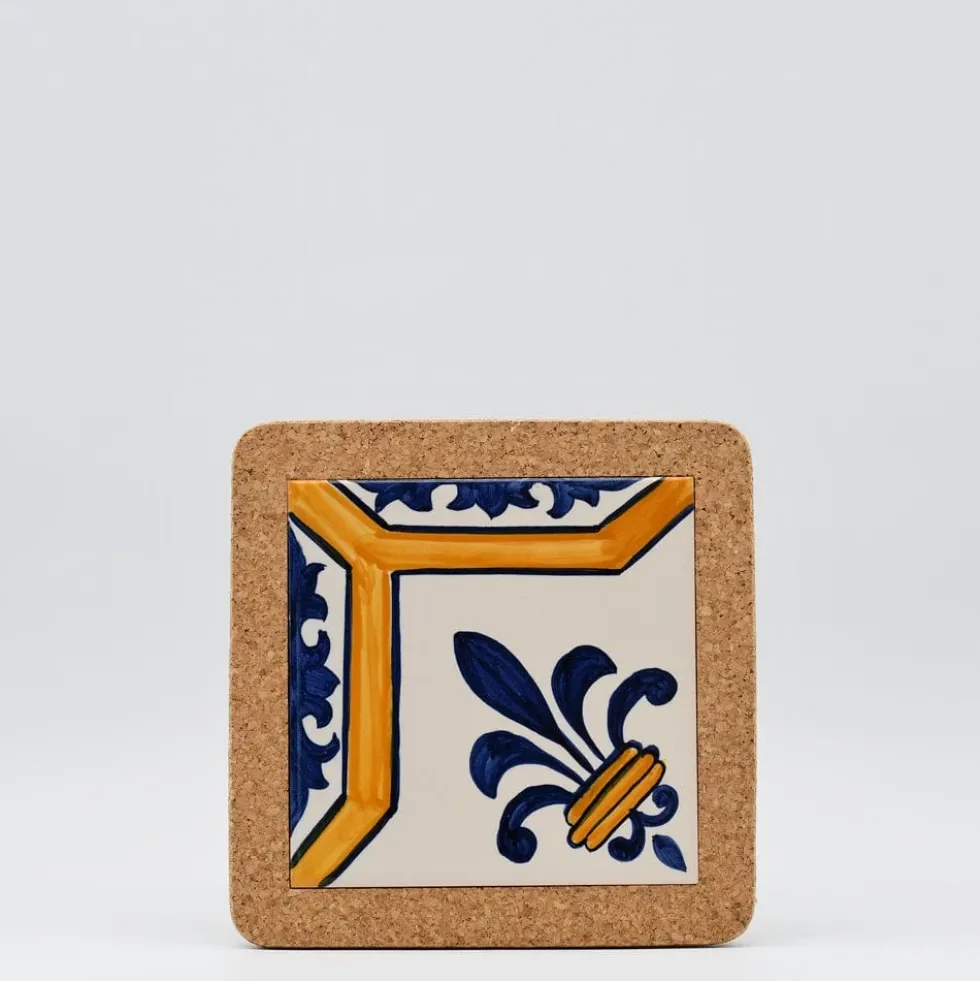 Dessous de plat en liège et céramique "Azulejos" 10 motifs - 20cm