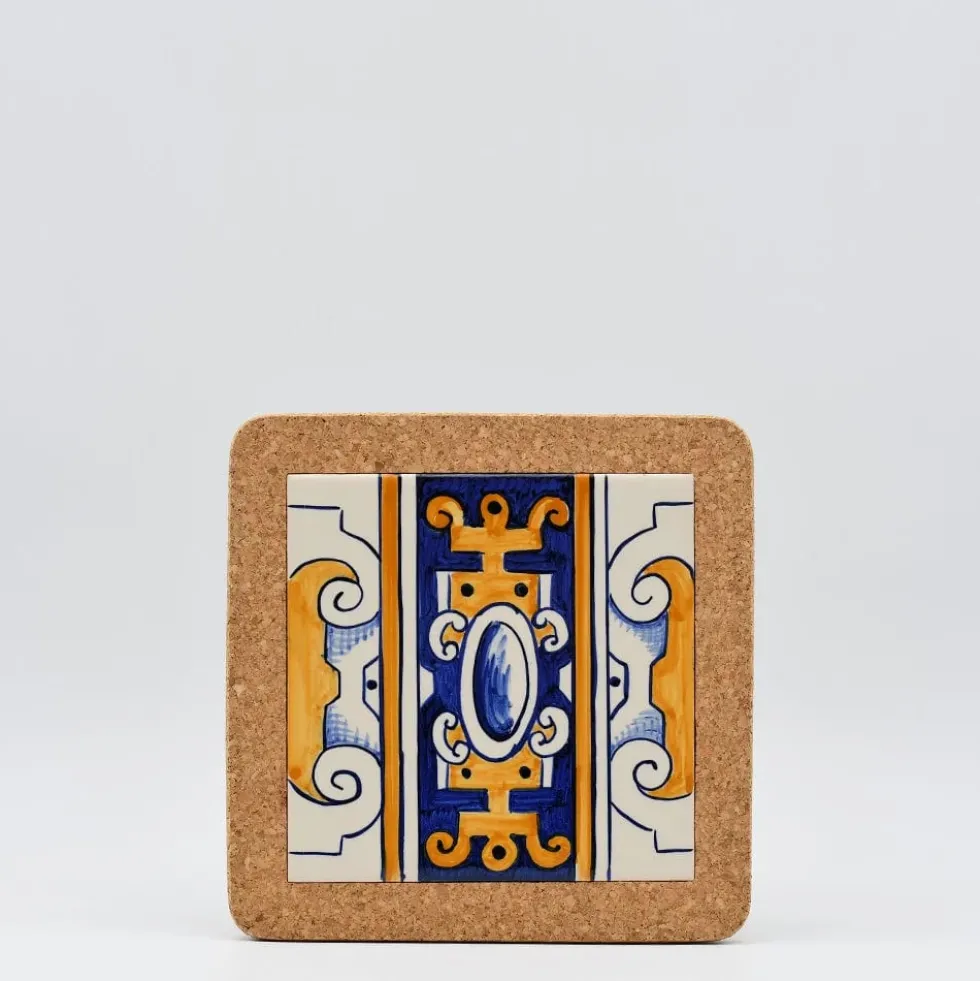 Dessous de plat en liège et céramique "Azulejos" 10 motifs - 20cm