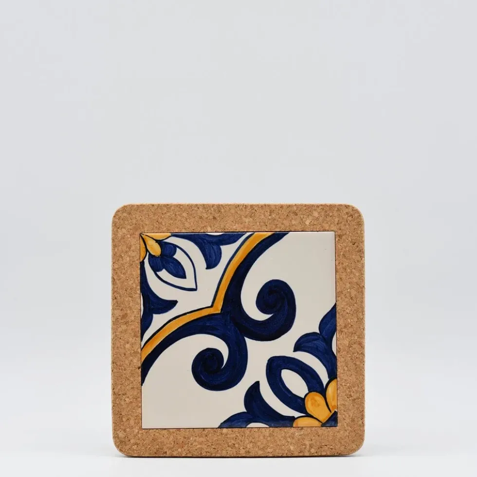 Dessous de plat en liège et céramique "Azulejos" 10 motifs - 20cm