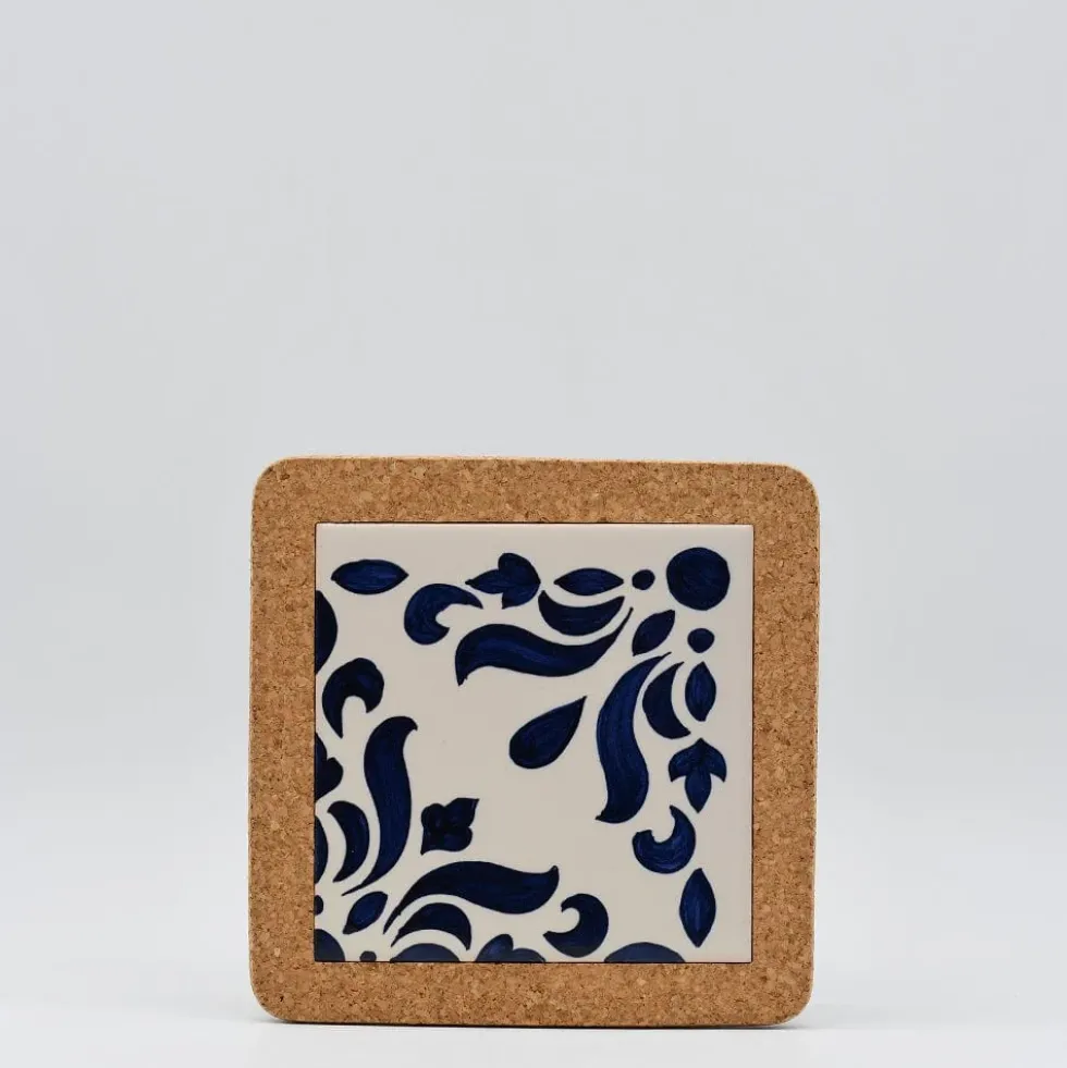 Dessous de plat en liège et céramique "Azulejos" 10 motifs - 20cm
