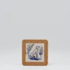 Dessous de plat en liège et céramique "Cães" 15cm - 3 motifs