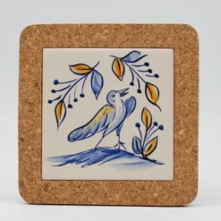 Dessous de plat en liège et céramique