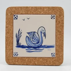 Dessous de plat en liège et céramique