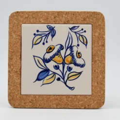 Dessous de plat en liège et céramique