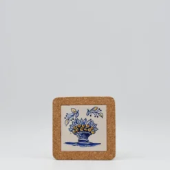 Dessous de plat en liège et céramique