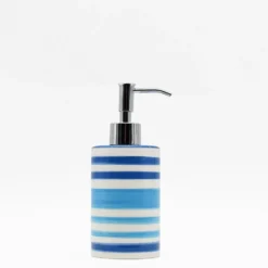 Distributeur de savon en céramique - Bleu