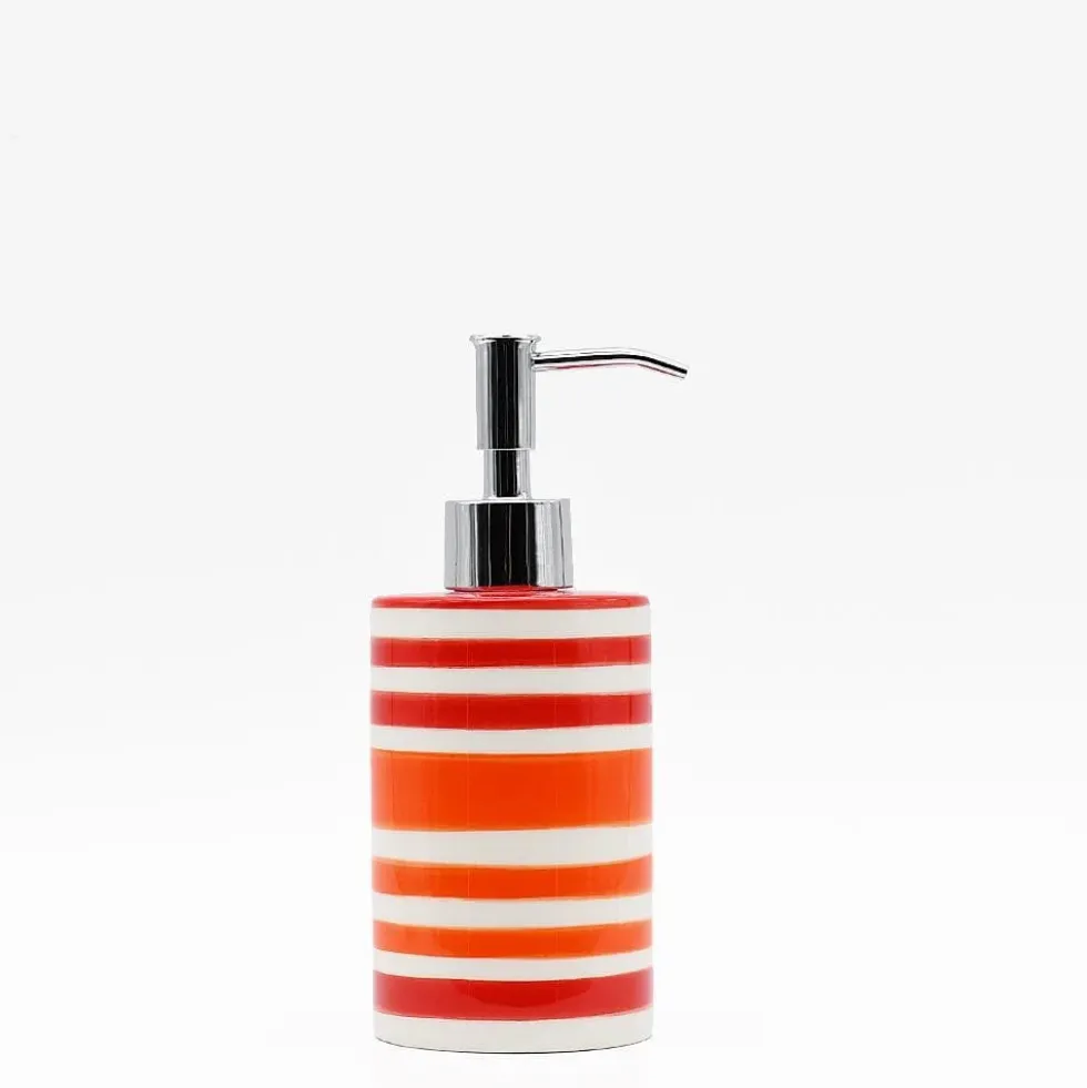 Distributeur de savon en céramique - Rouge