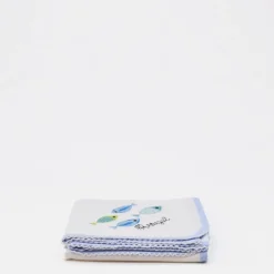 Doudou en coton "Sardinhas" - Bleu