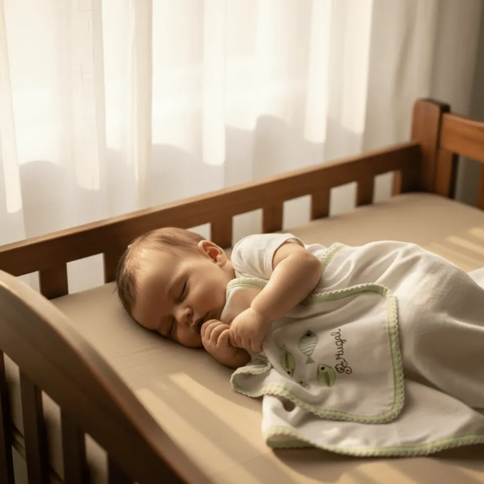 Doudou en coton "Sardinhas" - Vert