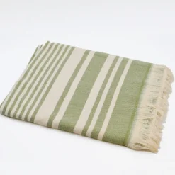 Drap de plage portugais en coton - Vert