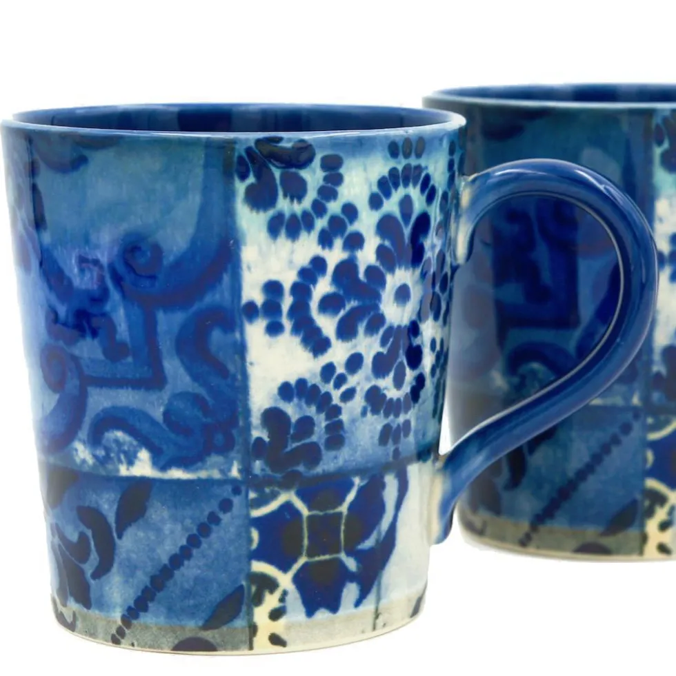 Ensemble de 2 Mug en grés "Lisboa"