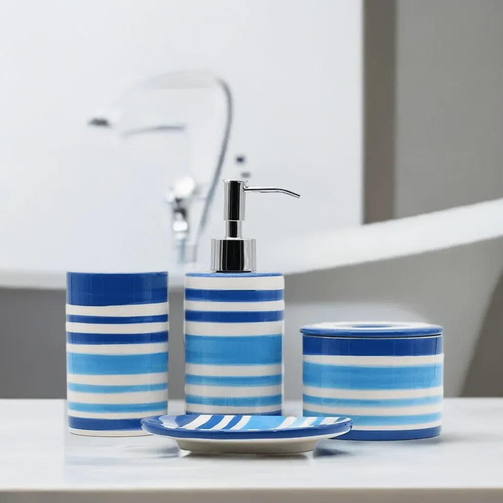 Ensemble de salle de bains - Bleu