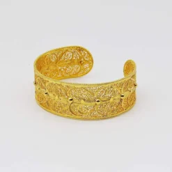 Escrava I Bracelet manchette en argent doré