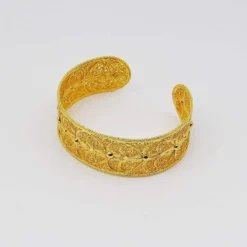 Escrava I Bracelet manchette en argent doré