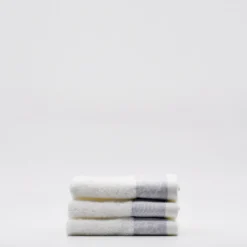 Essuie-mains à parements gris - Lot de 3