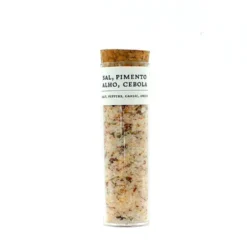 Fleur de sel au poivron. ail et oignons