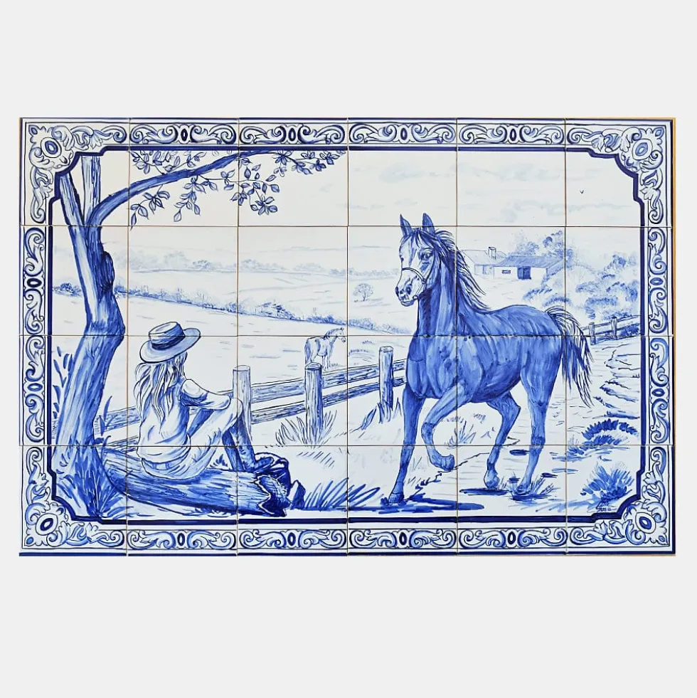 Fresque d'azulejos 90x60cm