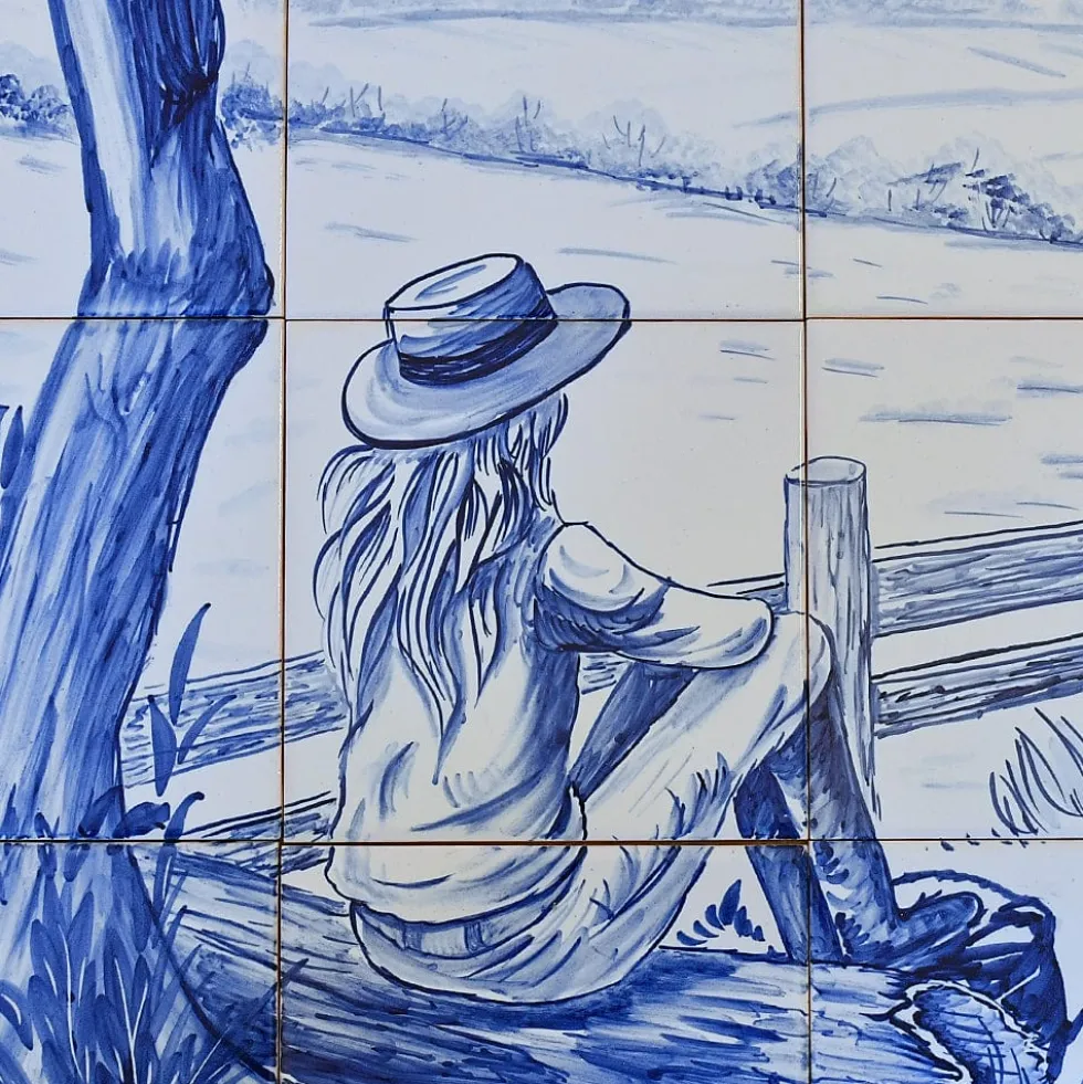 Fresque d'azulejos 90x60cm