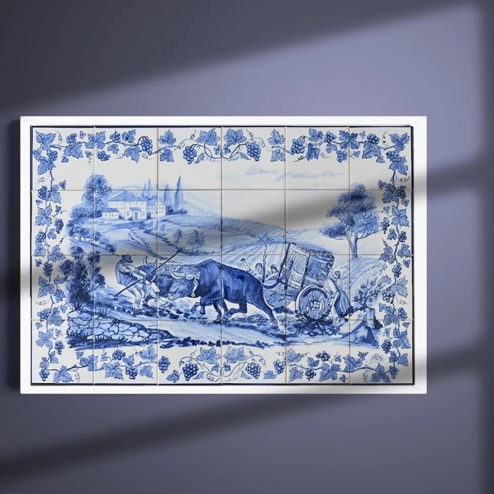 Fresque d'azulejos 90x60cm