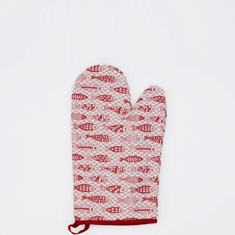 Gant de cuisine "Sardinhas" - Rouge