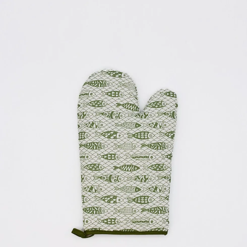 Gant de cuisine "Sardinhas" - Vert