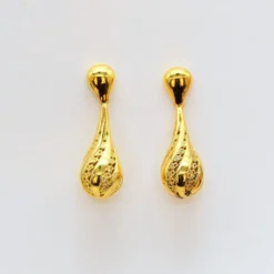 Gota de Luz I Boucles d'oreilles en argent doré