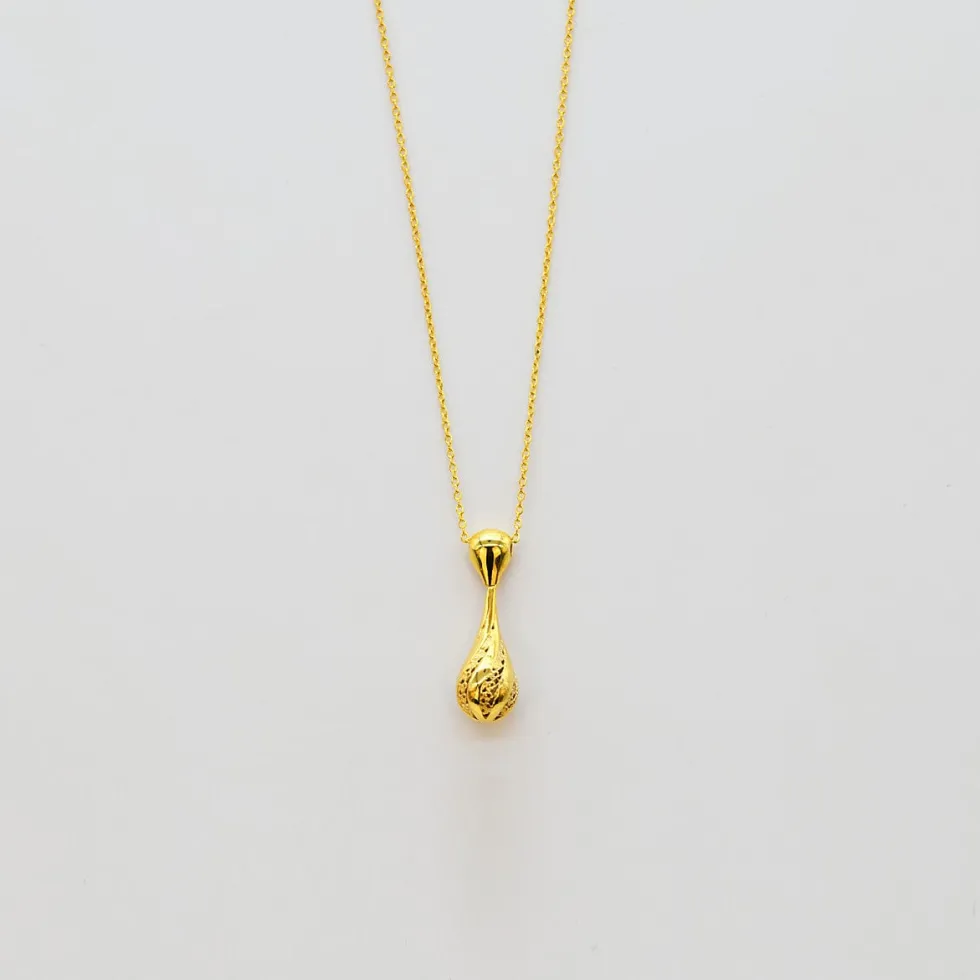 Gota de Luz I Collier en argent doré