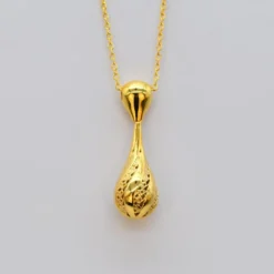 Gota de Luz I Collier en argent doré