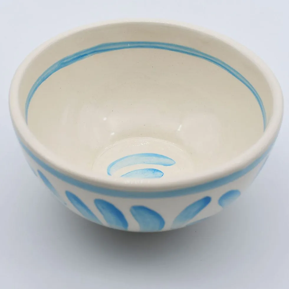 Grand bol en céramique "Andorinha" - Turquoise