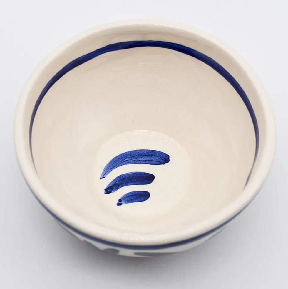 Grand bol en céramique "Andorinha" - Bleu