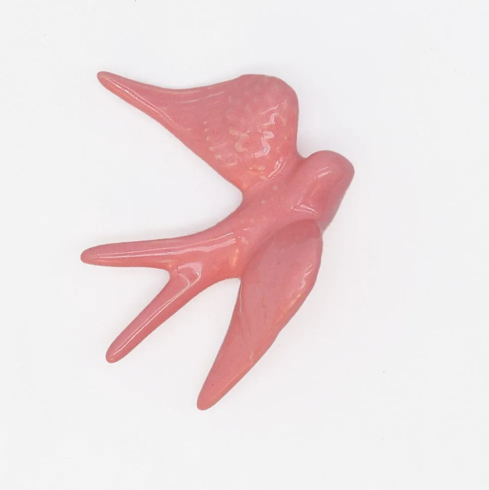 Grandes hirondelles en céramique 15cm - 20 couleurs