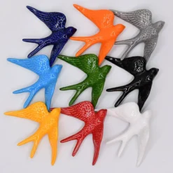 Grandes hirondelles en céramique 15cm - 20 couleurs