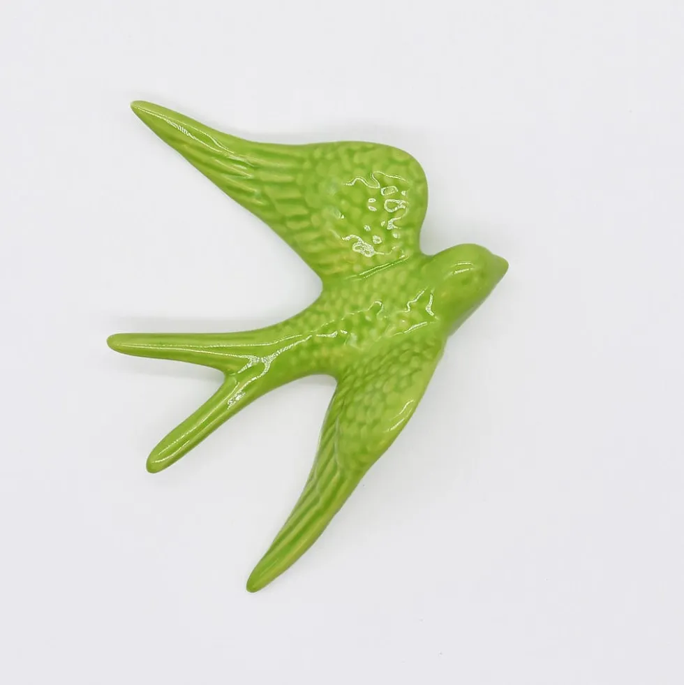 Grandes hirondelles en céramique 15cm - 20 couleurs