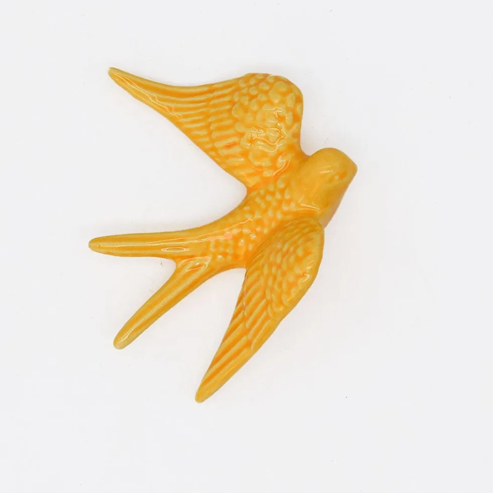 Grandes hirondelles en céramique 15cm - 20 couleurs