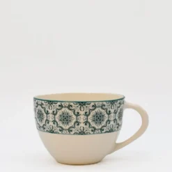 Grande tasse en céramique "Padrão" - Verte