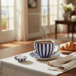 Grande tasse rayée