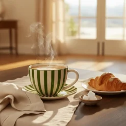 Grande tasse rayée