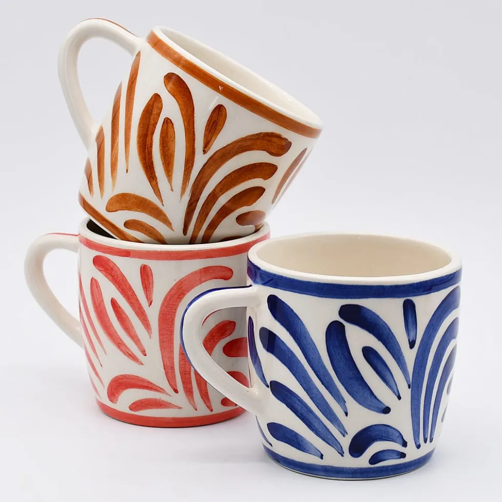 Grand mug en céramique "Andorinha" - Rouge