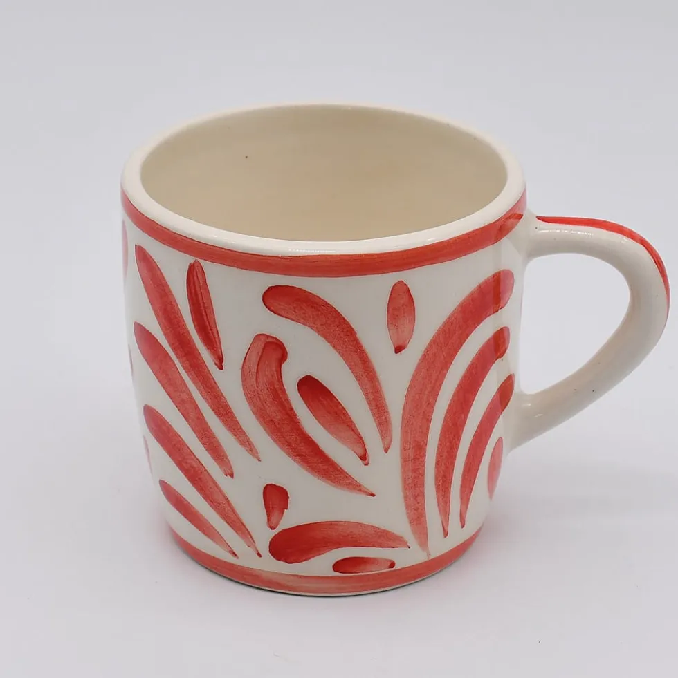Grand mug en céramique "Andorinha" - Rouge