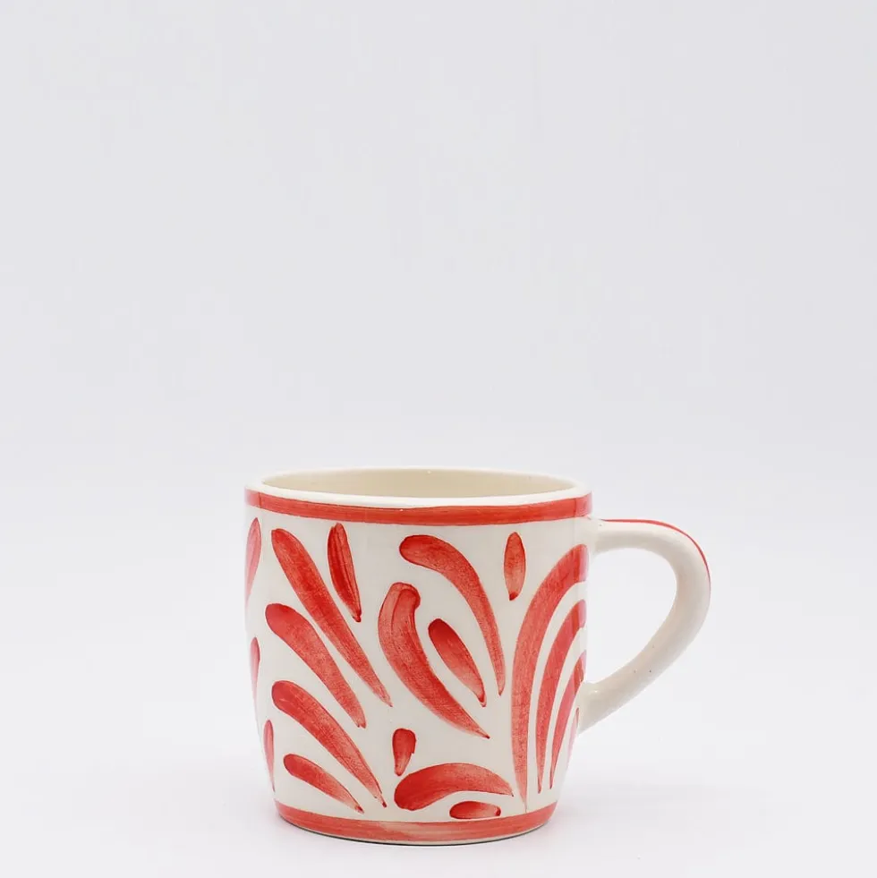 Grand mug en céramique "Andorinha" - Rouge