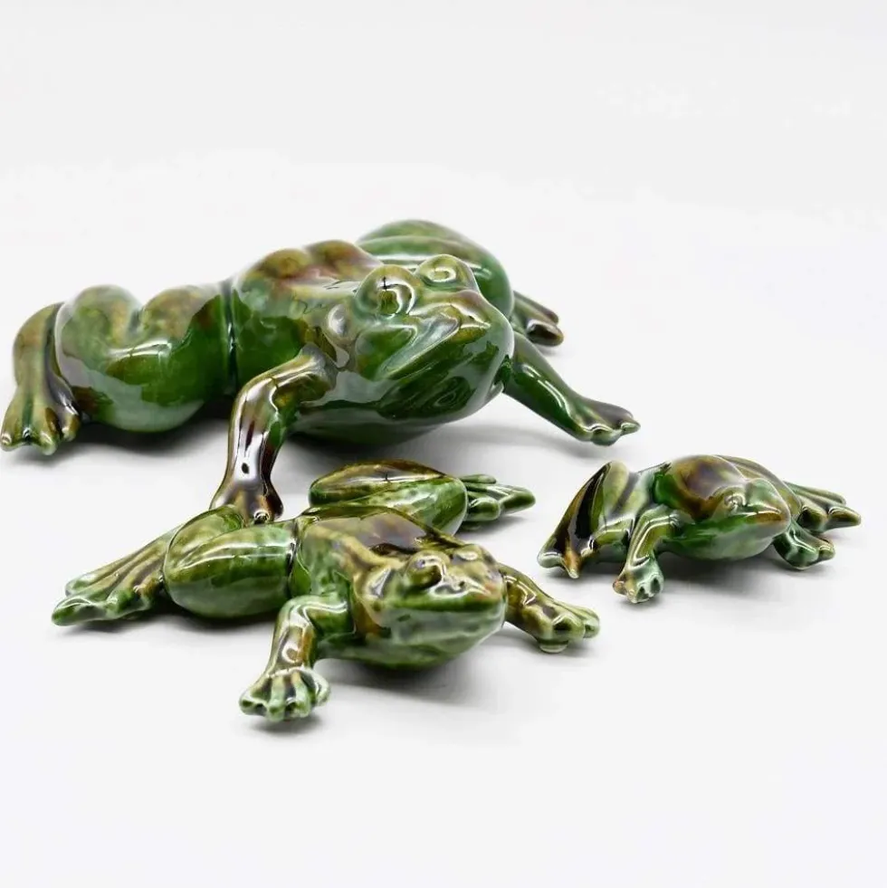Grenouille en céramique - 16 cm