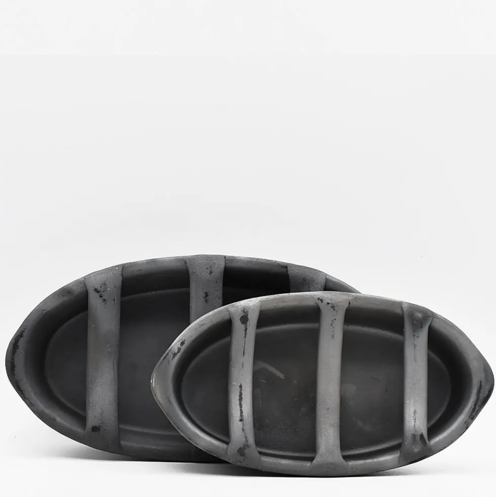 Grille Chouriço en terre cuite noire de Bisalhães - 27cm