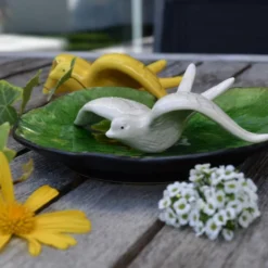 Hirondelle de Caldas da Rainha en céramique blanche