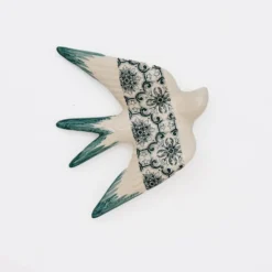 Hirondelle en céramique "Azulejos" - Vert