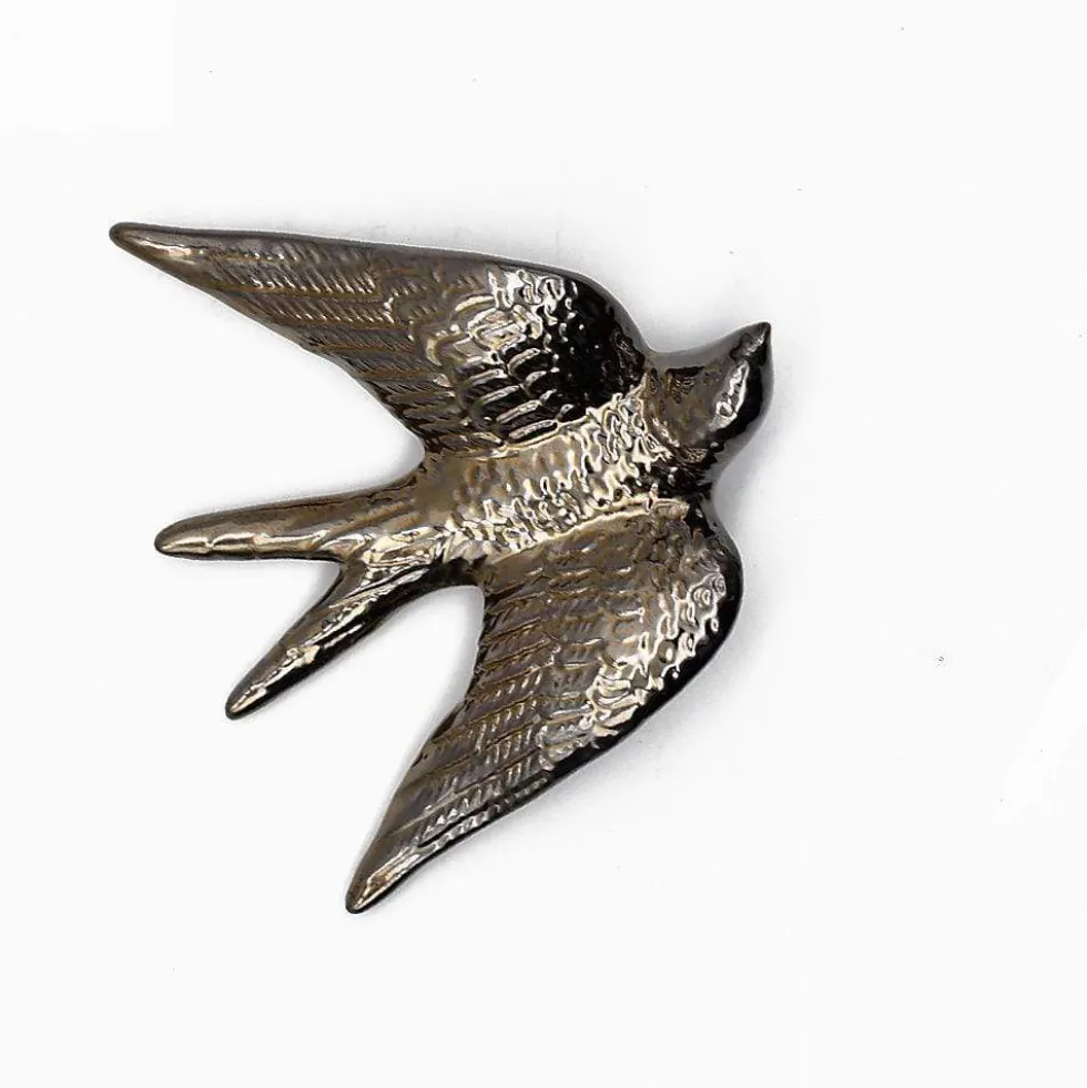 Hirondelle en céramique - Bronze