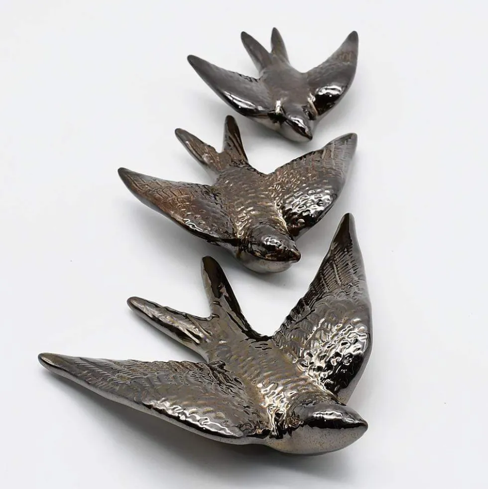 Hirondelle en céramique - Bronze