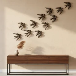 Hirondelle en céramique - Bronze