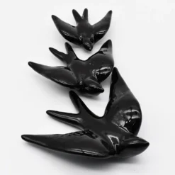 Hirondelle en céramique - Noire